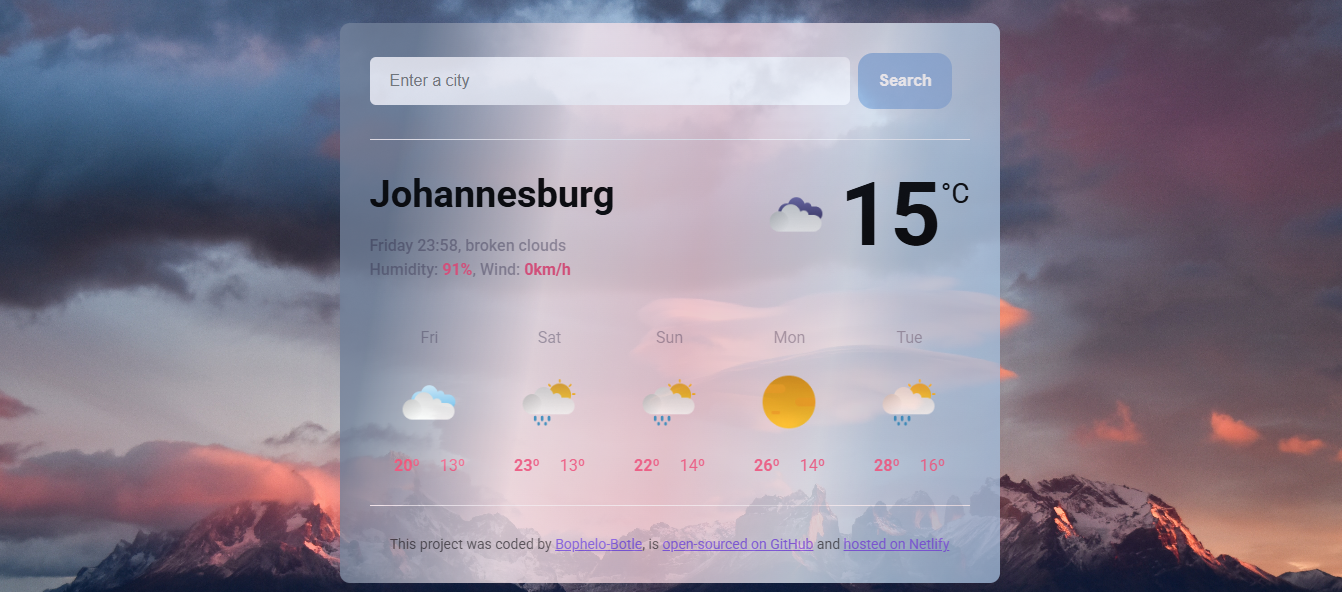 Weather Dashboard
